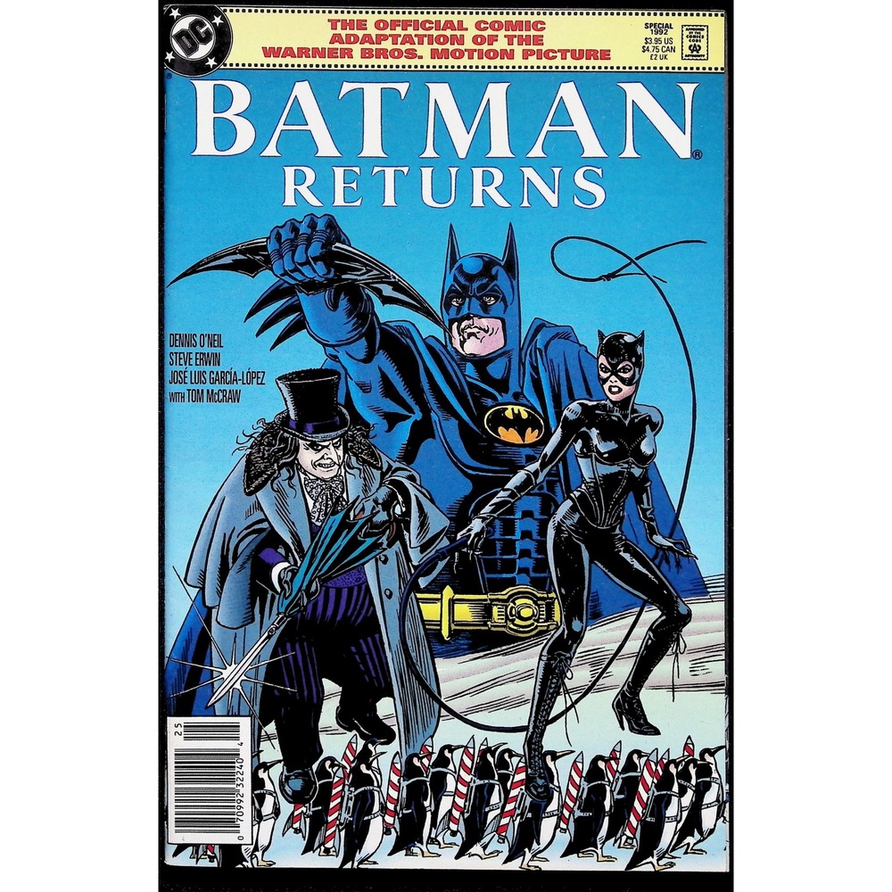 Batman Returns Official Movie Adaptation #1 Newsstand Key Michelle Pfeiffer